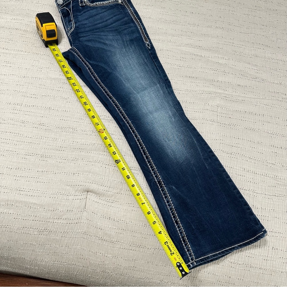 Rock Revival Dark Blue Flare Jeans - Picture 7 of 7